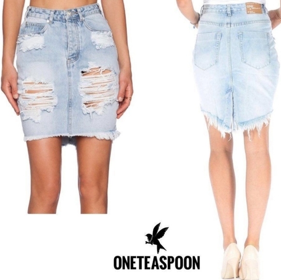 One Teaspoon x 2020 High Waist Skirt - Picture 3 of 9